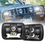 5×7 Lights Rectangular Right Hand Drive Jeep Cherokee Led Headlights RHD American Cars Jeep Wrangler Headlights