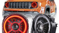 DOT Approved 2015-2021 Color Changing Jeep Renegade RGB Headlights Halo Lights